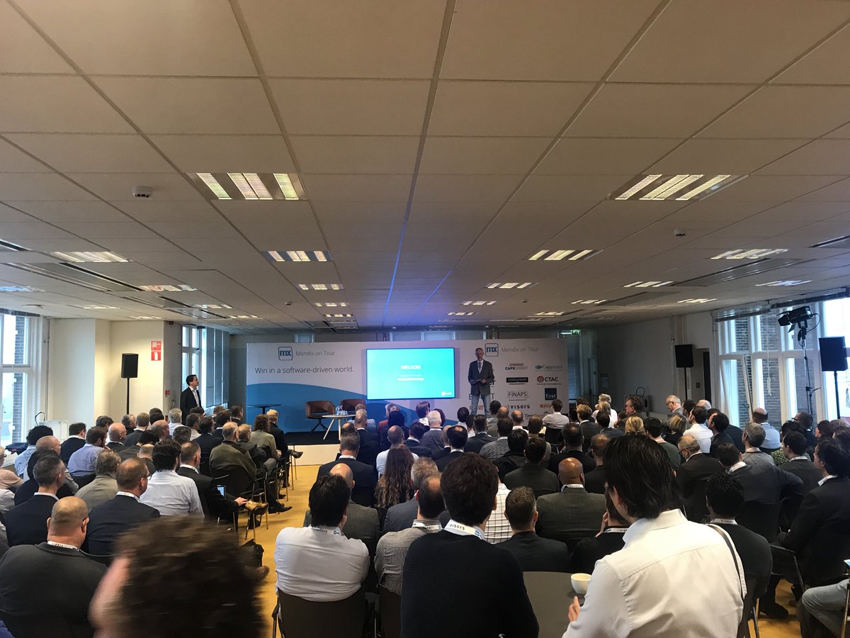 #MXonTour het belooft een mooie dag te worden! Volle zaal bij MX on Tour in Rotterdam <a href="/Mendix/">Mendix - Build excellent apps</a> <a href="/hoeschger/">Henriette Oeschger</a> <a href="/sharxxy/">Sharky_TM</a>