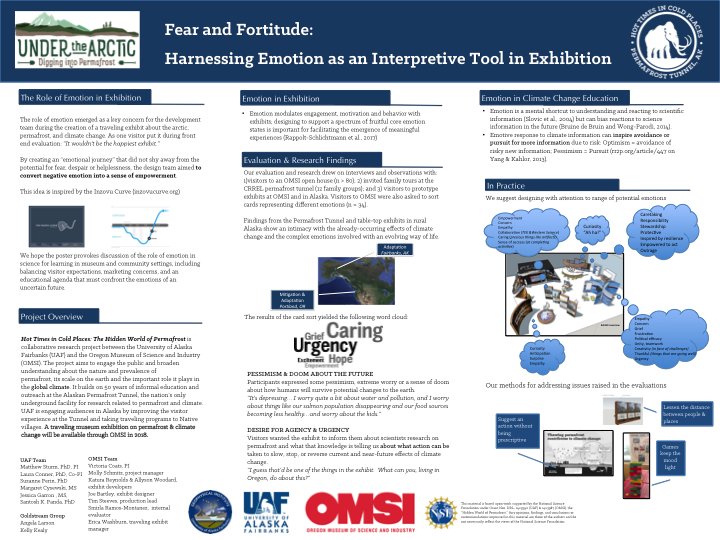 SuzannePerin's tweet photo. Emotion. Climate Change. Science learning. Excellent poster session &amp; great conversation as always at #ASTC2017 See ya next year! https://t.co/i5zt2ZiikR