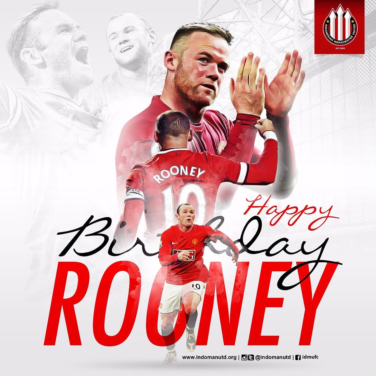 indomanutd's tweet photo. Selamat Ulang Tahun @WayneRooney dari kami semua di Indomanutd. All the best! 

#WEAREUNITEDID
#YOUC1000ISOTONIC
#INDOMANUTD https://t.co/vzElMBPBgQ