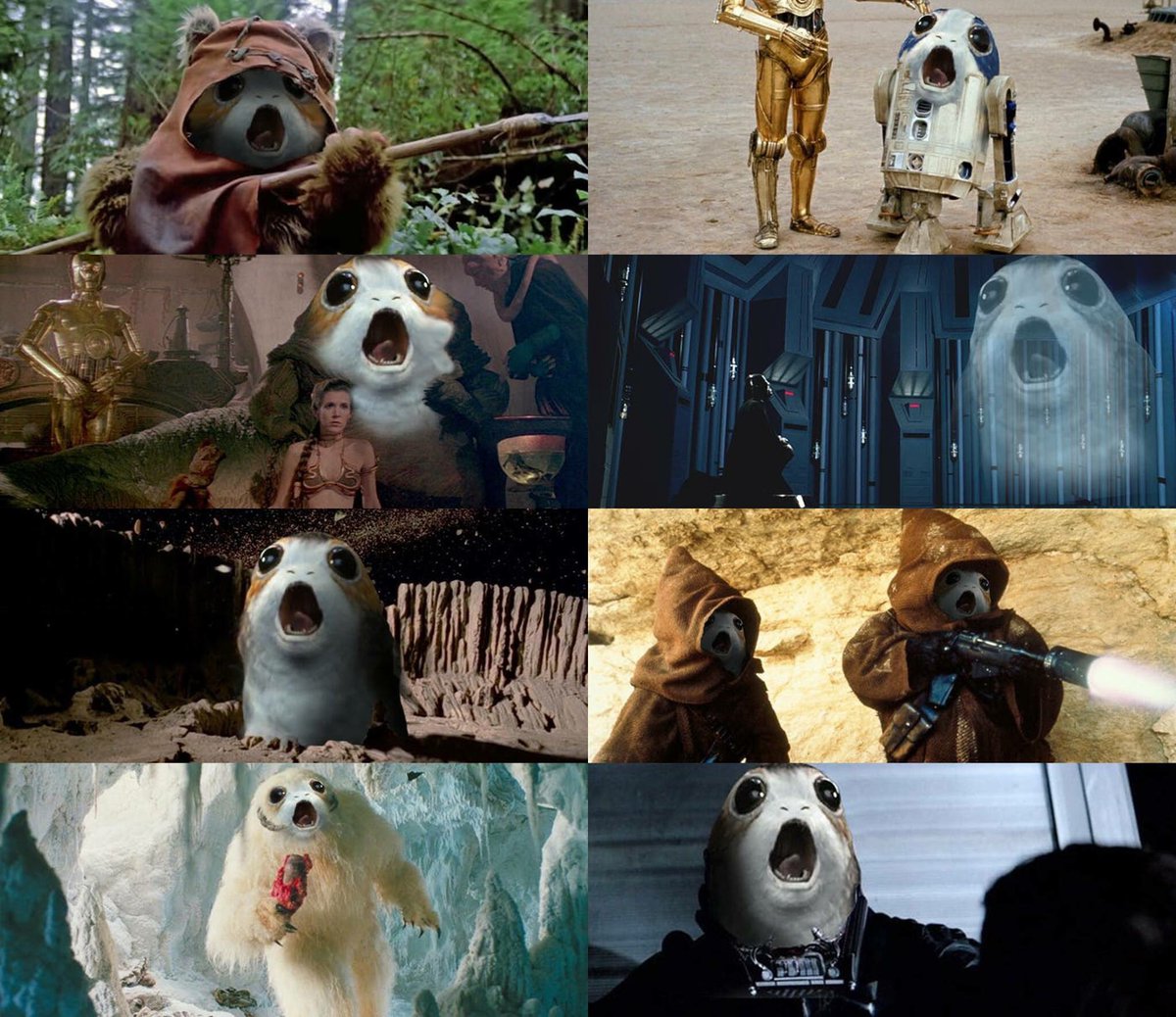 TheSWU's tweet image. Star Wars: The Porg Edition. -B-