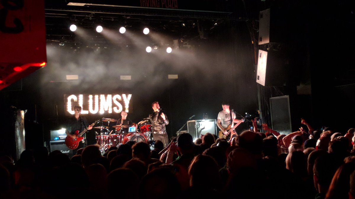 NYConcertLife's tweet photo. One of my all time favorite bands, @OurLadyPeace at @IrvingPlaza tonight. Can't believe it's been 20 years since Clumsy came out! #Clumsy20 https://t.co/fWreq1yGba