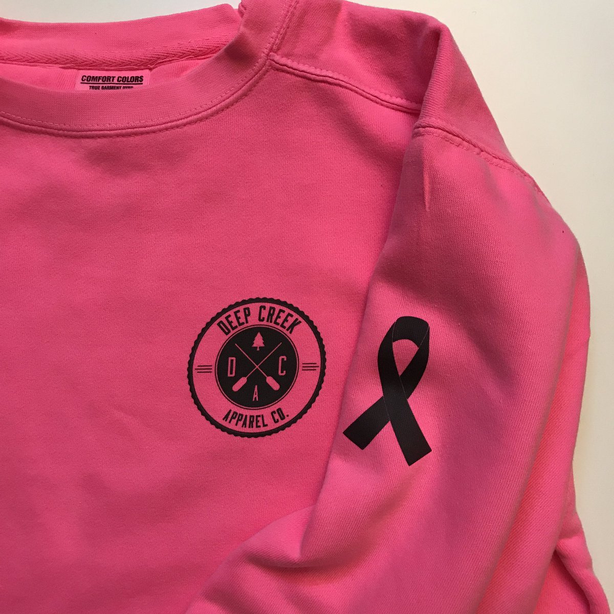 deepcreekapprel's tweet photo. If you haven't ordered neon pink gear yet, stop waiting. All proceeds will be donated to charity. 💗#BreastCancerAwareness https://t.co/65NaDdj2Iu