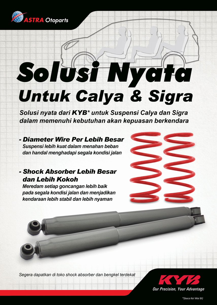 shopanddrive's tweet photo. Produk Shock Absorber KAYABA khusus Toyota Calya &amp; Daihatsu Sigra.

Dptkan di cabang outlet Shop&amp;Drive https://t.co/4CAfHB6WNV

#SnDProduct https://t.co/Jqj9GNH3J6