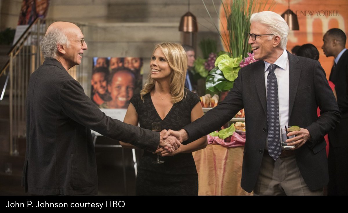 NewYorker's tweet photo. Ted Danson has been tormenting Larry David for 25 years: https://t.co/sYSQrHF0QH https://t.co/DLJ8nhPzf3