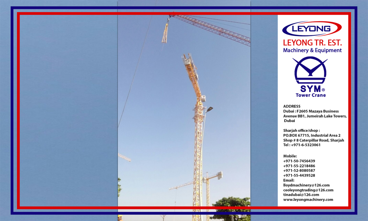 LeyongMachinery's tweet photo. #SYM #TOWER #CRANE #for #sale #UAE #abu_dhabi 971507456439, 971528080587 lloydmachinery@126.com tinadubai@126.com 
https://t.co/OLPCwsH57c https://t.co/4b4xJTDHDw