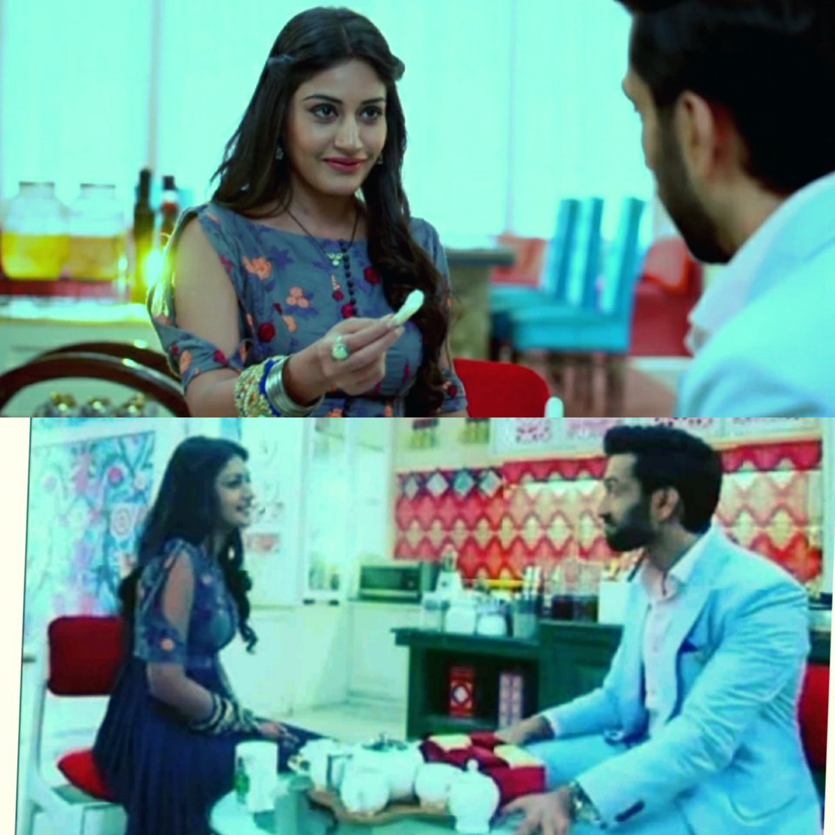 TanzinaU's tweet photo. dis morning, tried some #ShivIka breakfast 😉 *bread ki koniya wid green tea🍞* 😄😃 @SurbhiChandna 
 
#AnnikaFeverOnMe ALWAYS! 
#ishqbaaaz https://t.co/T8yXKeWR68