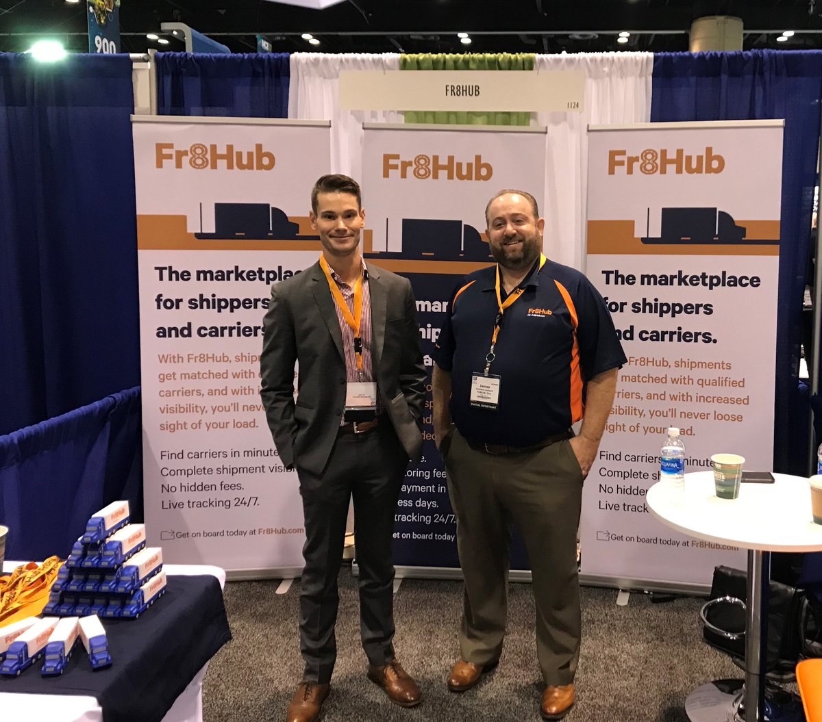 Fr8app's tweet photo. We are thrilled to be participating in #MCE17 Management Conference &amp; Exhibition (MCE) of trucking executives.
#Fr8Hub #Orlando #MCE2017 https://t.co/J3AcuBr2nk