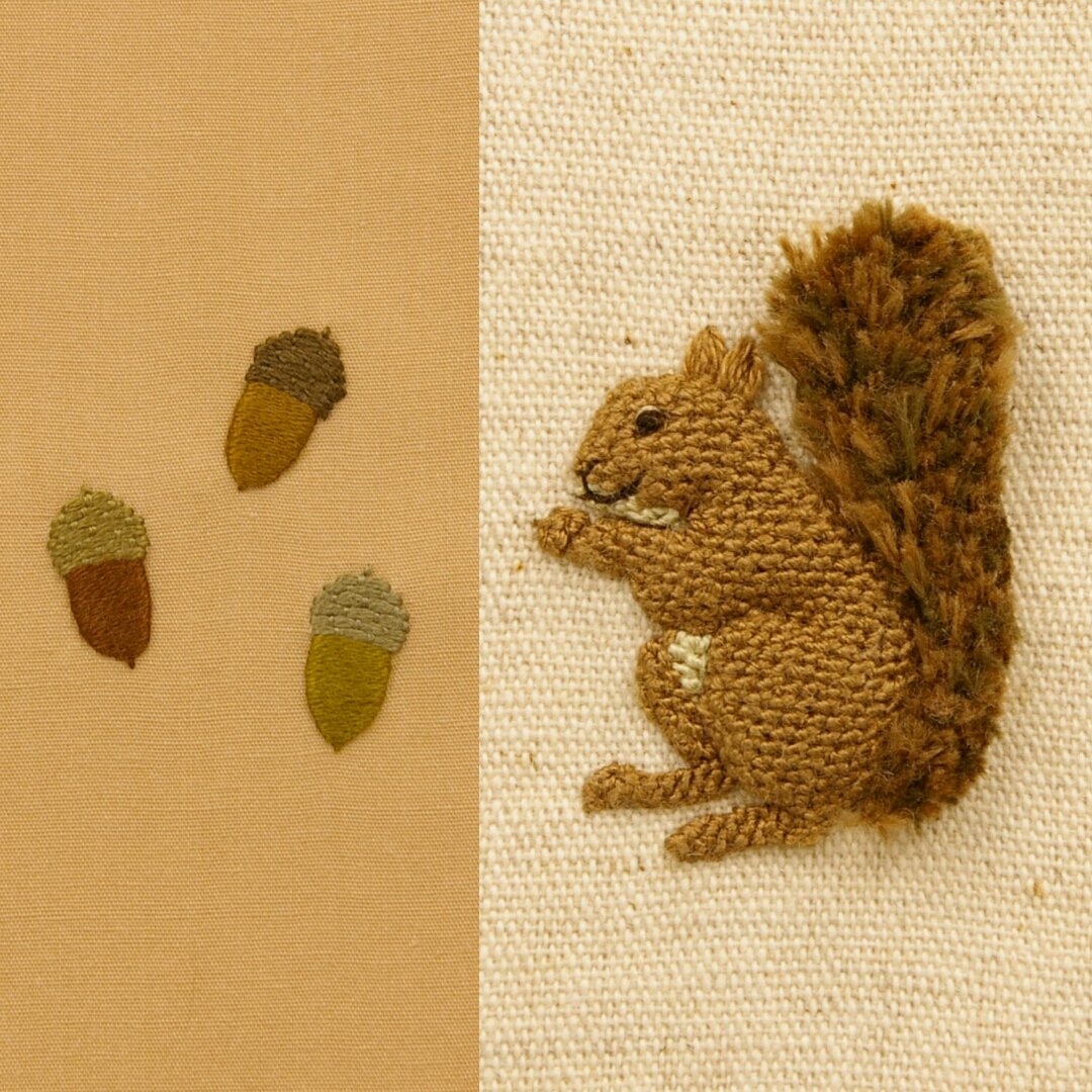 手刺繍入あずき/小豆のアイピロー【リス君とどんぐり】 手刺繍入あずき/小豆のアイピロー【リス君とどんぐり】 - メルカリ