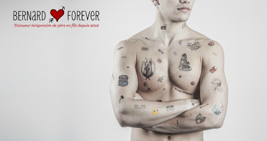MondeMarketing's tweet photo. Le tatoo éphémère : marquez les corps et les esprits !
#tatoo #bernardforever https://t.co/Wjdv2jNATQ https://t.co/xoD4SIVzqD