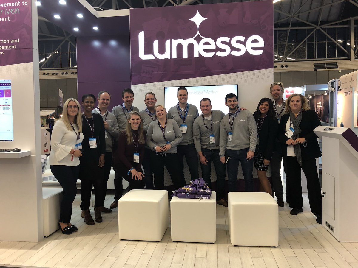 Lumesse's tweet photo. This star team is ready to kickoff #HRtecWorld! Visit stand 403 &amp; chat with our #Lumesse experts. https://t.co/Go6PxxSnqQ