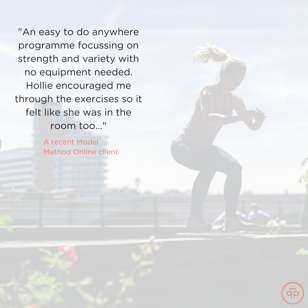 themodelmethod's tweet photo. #testimonialtuesdays "An easy to do anywhere programme focussing on strength and variety..." #themodelmethodonline https://t.co/hL7kBcUgC9