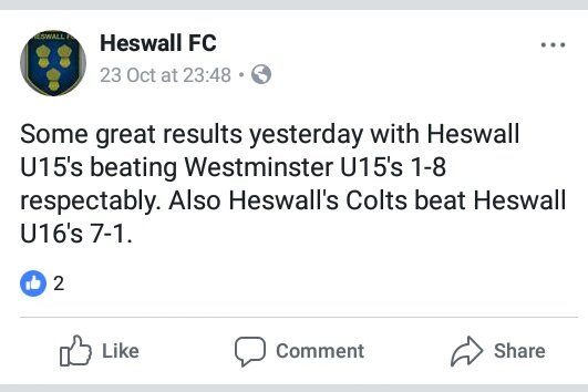 Heswall FC tweet media