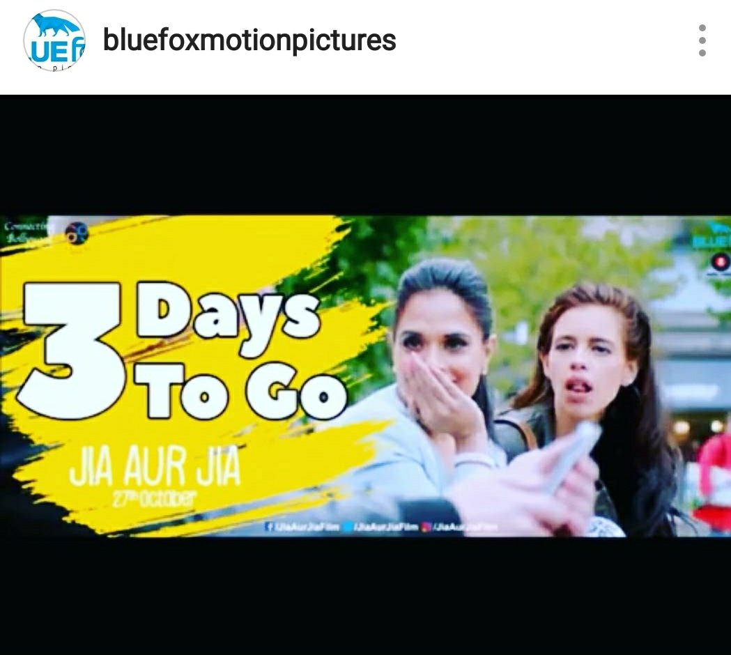 BlueFoxMP's tweet image. 3 more days n ur wait is over😇😇😇

@JiaAurJiaFilm   
@RichaChadha 
@kalkikanmani  
@ArslanGoni  
@HowardRosemeyer
