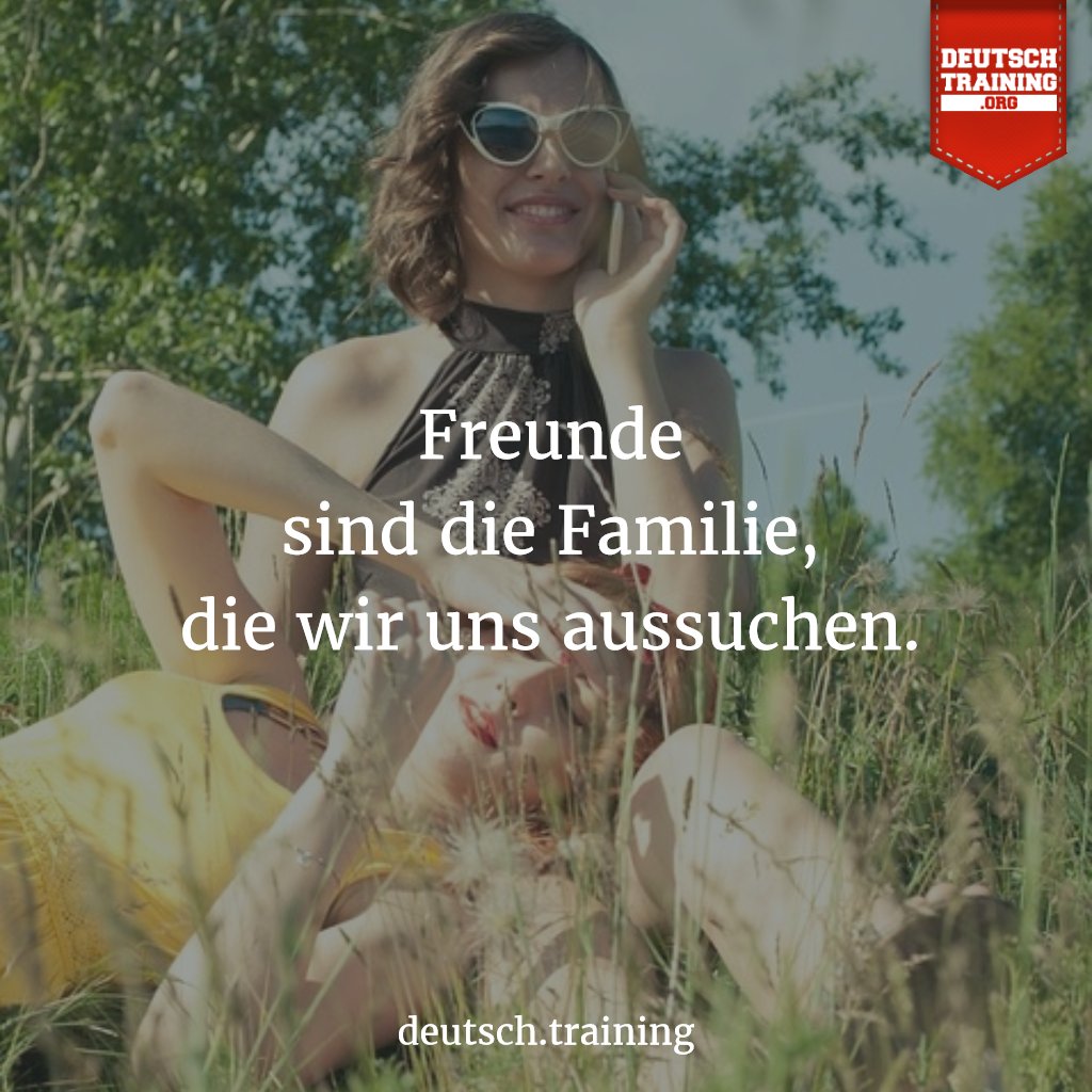 DeutschTraining's tweet photo. Friends are the family we choose.

Wie heißt deine beste Freundin oder dein bester Freund? https://t.co/KTz24Tb6XT