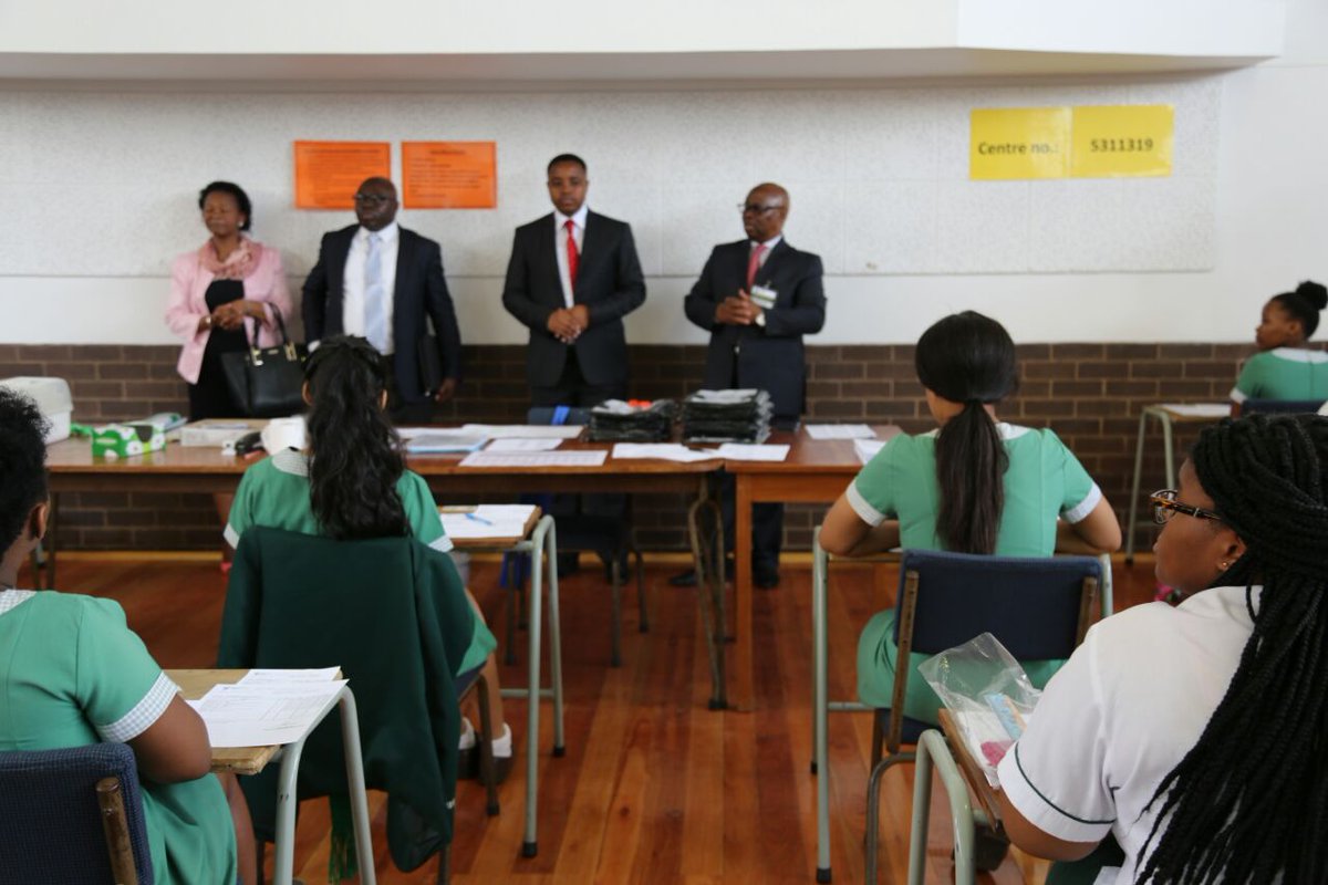 DBE_KZN's tweet photo. MEC and HoD visit Pietermaritzburg Girls High. #examinationmonitoring https://t.co/Kxti52HxDb