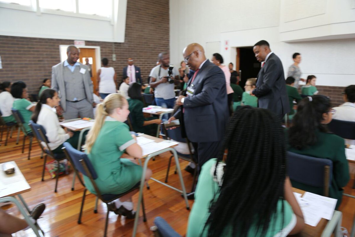 DBE_KZN's tweet photo. MEC and HoD visit Pietermaritzburg Girls High. #examinationmonitoring https://t.co/Kxti52HxDb
