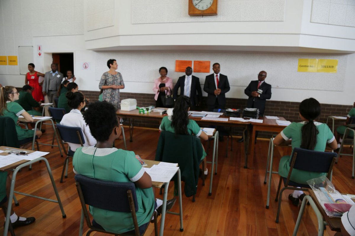 DBE_KZN's tweet photo. MEC and HoD visit Pietermaritzburg Girls High. #examinationmonitoring https://t.co/Kxti52HxDb