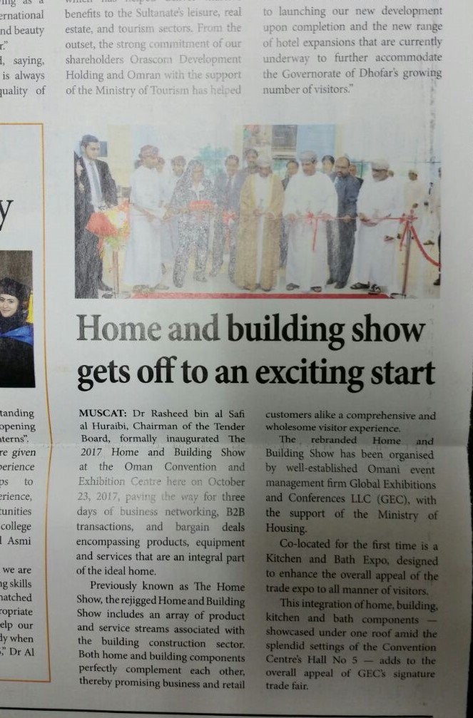 intexoman's tweet photo. Home &amp; Building Show inaugurated yesterday - Today Day 2 https://t.co/DzATt1s96L