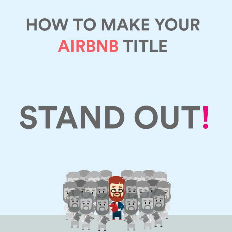 Did you know that adding characters like:  ! * “ | ~ { } + &amp; -  can improve your click through rate on Airbnb?  airbnbsmart.com