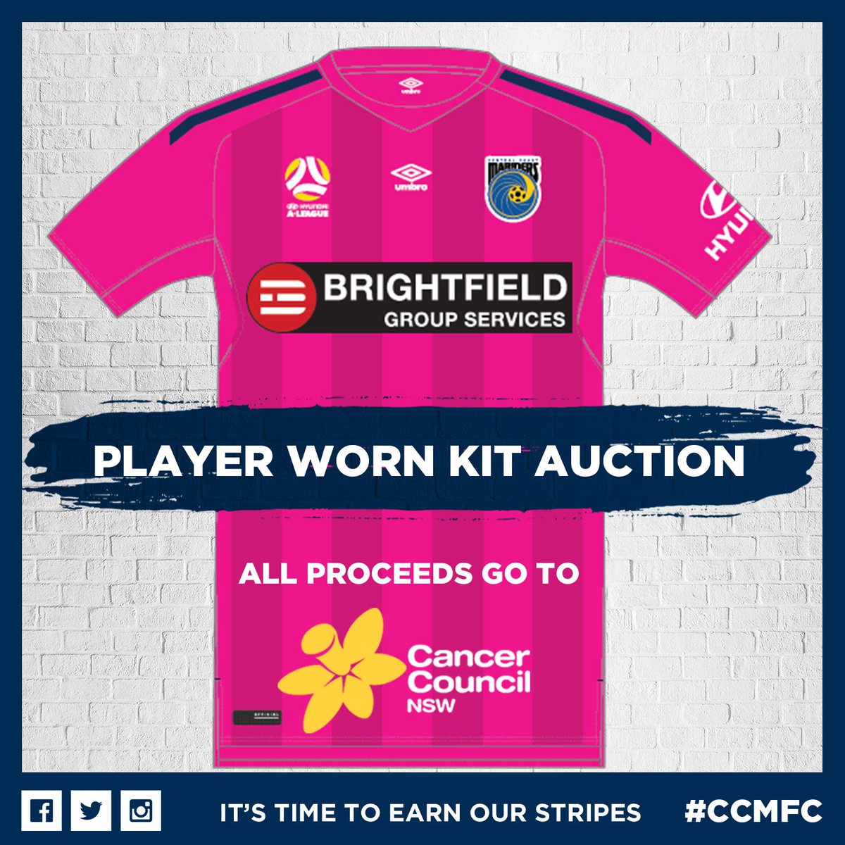 CCMariners's tweet image. Want to own a pink kit that will be worn on Sunday? Help us raise funds for @CCNewSouthWales 🔨 bit.ly/2y1EnnT #CCMvMVC #ALeague