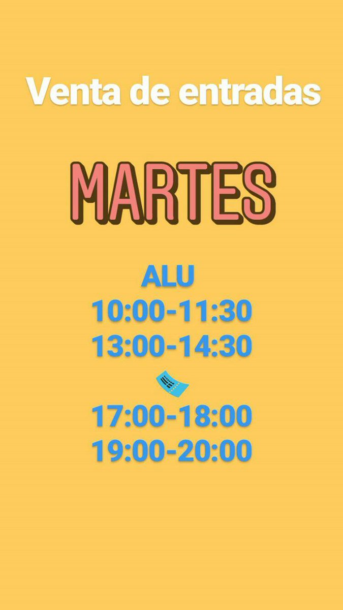 SantaTecla17's tweet photo. Horario para la venta de entradas hoy https://t.co/s1HU1upHZB
