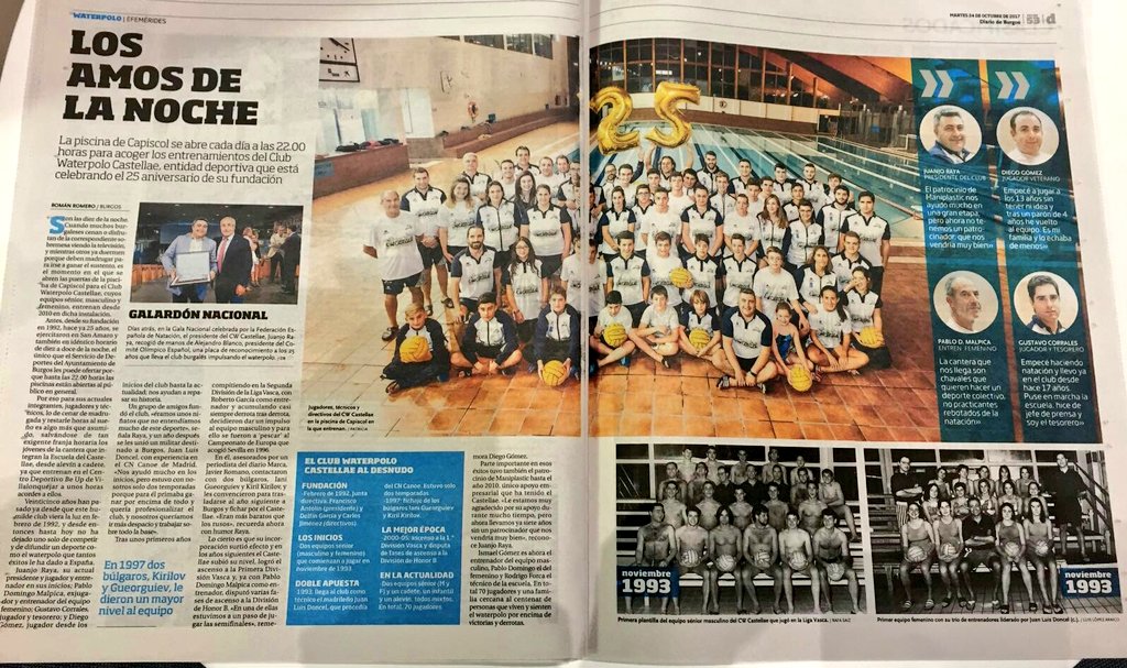 WaterpoloBurgos's tweet photo. 25 aniversario Club Waterpolo Castellae https://t.co/xfBDirtfFM