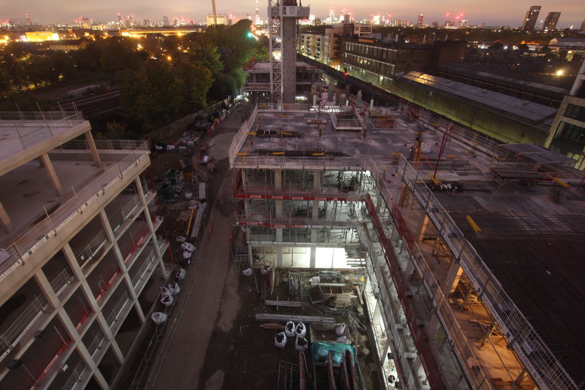 HJWillmott's tweet photo. Cracking view of the city from our tower crane @AnthologyLondon Deptford Foundry https://t.co/RqlVnksC9k