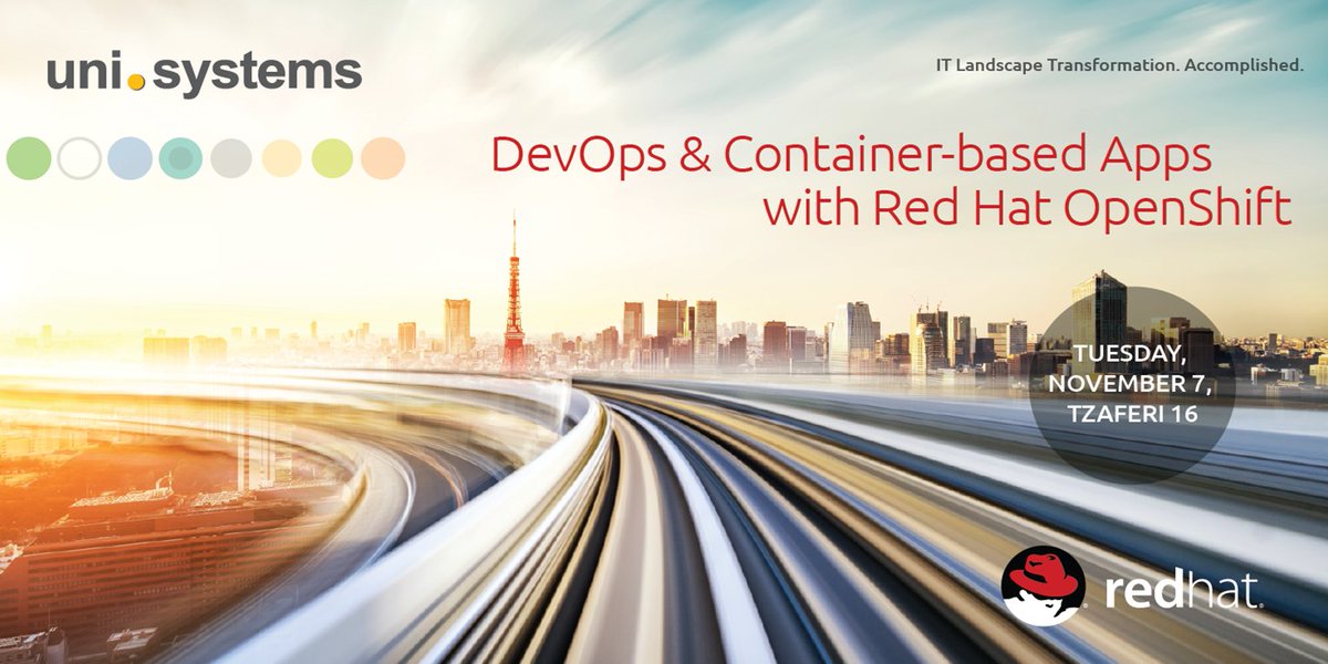 UniSystems_GR's tweet photo. #Containerbased #apps on demand, in any language &amp; across infrastructure? #OpenShift is the answer. Lean more: https://t.co/iJGJ5I14KA https://t.co/jcTXMoW7Tc
