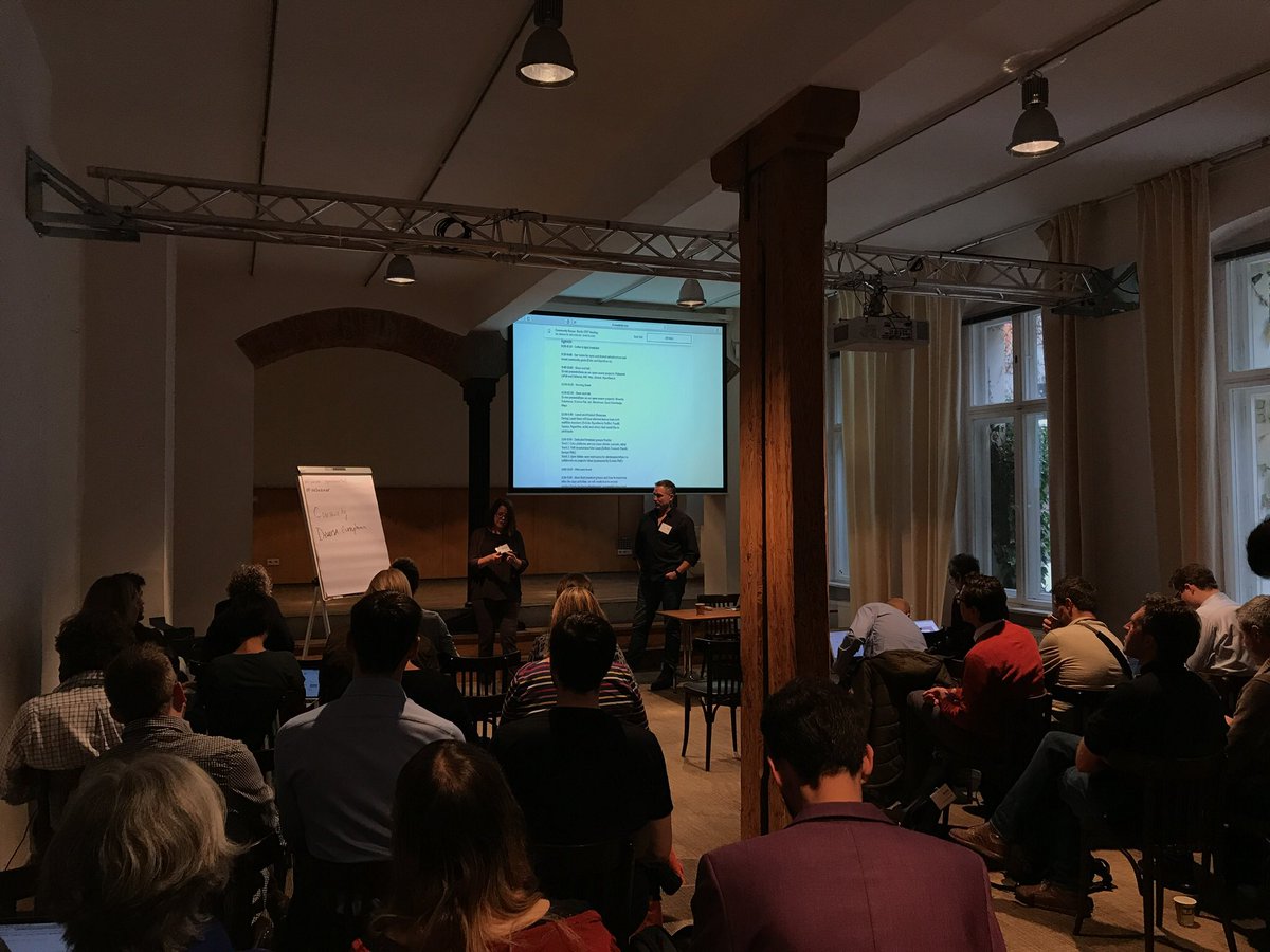 CokoFoundation's tweet image. Community. Diversity. Reuse. @KristenRatan getting us started at today’s Community Bazaar in Berlin. #osbazaar