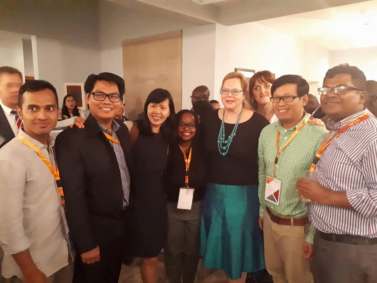 s_channe's tweet photo. Thank you Swedish embassy in Abuja for the welcome reception to #Spider ICT4D network from around the world #penthio #instedd https://t.co/bwNqRcZ65g