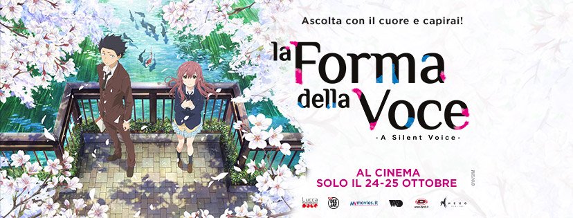 CinemaIris's tweet photo. 24 E 25 OTT. H 17:00, 19:30, 22:00
Il coraggioso e poetico lungometraggio sul bullismo.
#Laformadellavoce #naokoyadama #controilbullismo https://t.co/xH19CYbaPq
