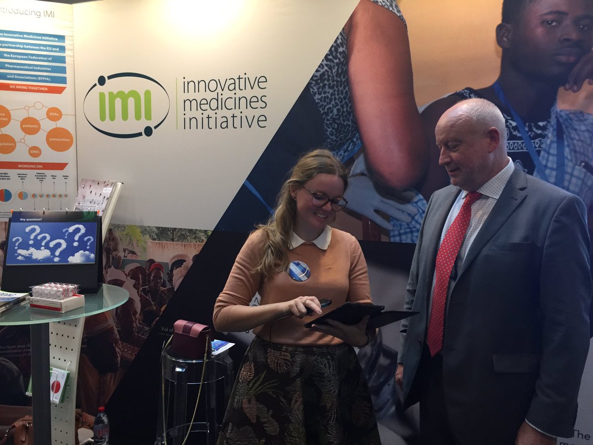 IHIEurope's tweet photo. IMI Director Pierre Meulien has his irises scanned just like participants in our #Ebola #vaccine trial in Sierra Leone #JUs4innovation https://t.co/OVAaME8u16