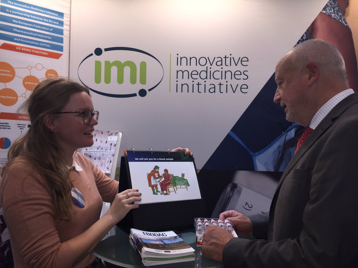 IHIEurope's tweet photo. IMI Director Pierre Meulien has his irises scanned just like participants in our #Ebola #vaccine trial in Sierra Leone #JUs4innovation https://t.co/OVAaME8u16