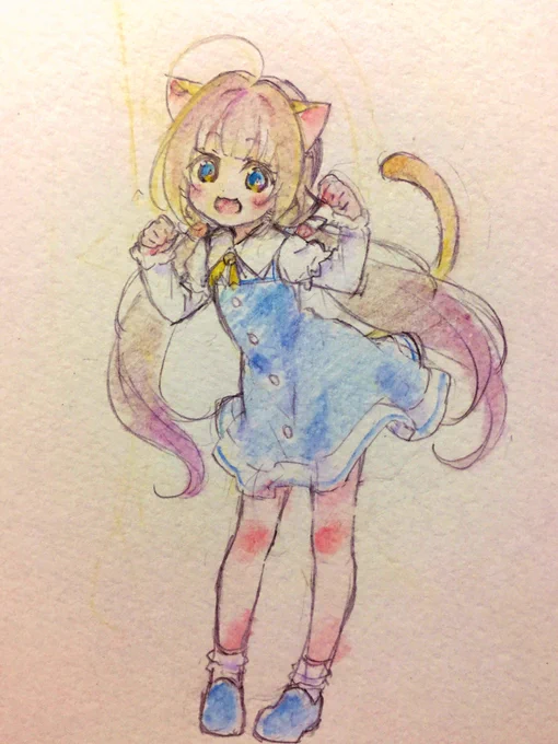 あいちゃんは猫っ毛だにゃ〜(*'﹃`*)
 #りゅうおうのおしごと 