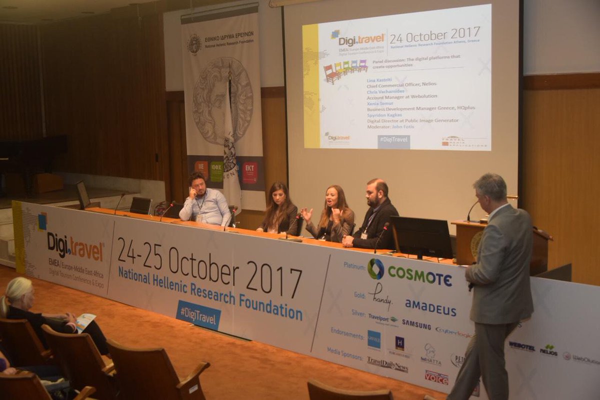 DigiTravel_TMA's tweet photo. Closing the 1st day is a panel discussion, about the digital platforms that create opportunities in travel and tourism sector. #DigiTravel https://t.co/HICk4W8g5y