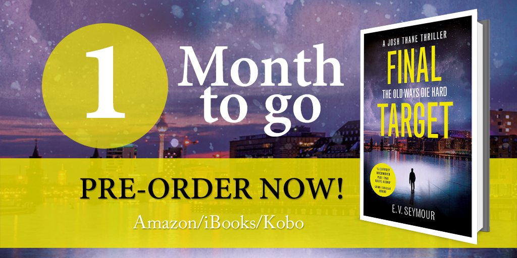 Hemlock_Press's tweet photo. The old ways die hard…
In just #1month @EveSeymour is back with brand new thriller #FinalTarget! https://t.co/v8fEHV1u0r https://t.co/0ZHGtK1Bao