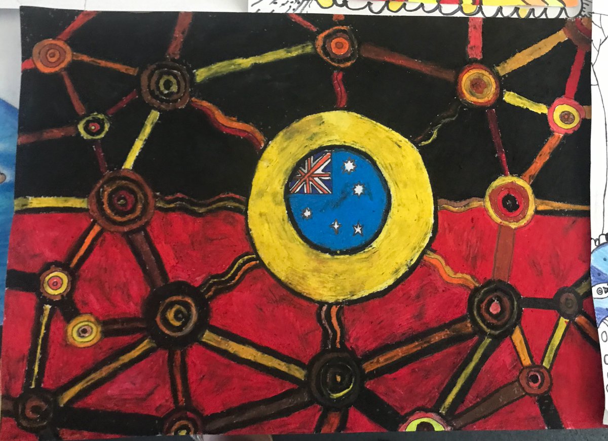 kate_tishler's tweet photo. I am so impressed with the efforts 5/6T have put into their class #Koori #art #projects! They are looking fantastic! 😄@Minto_P_S @VickiCraze https://t.co/REflQSoPRS