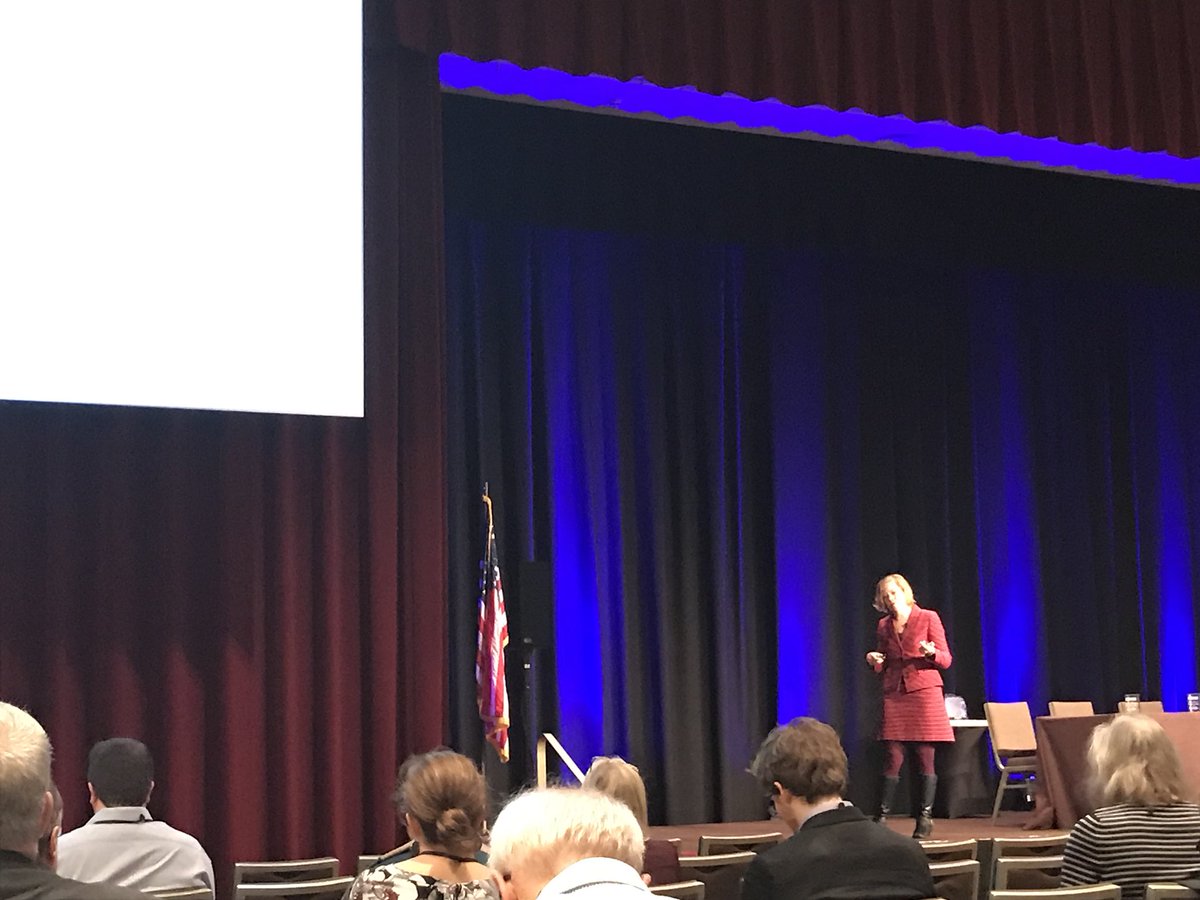 The awesome Dr. Fagerlin giving her Presidential Address! <a href="/angiefagerlin/">Angie Fagerlin</a> #SMDM2017