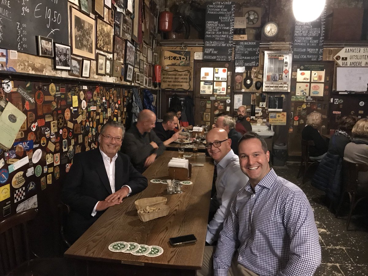 Dinner with Van Oord and Ed Broking in Rotterdam