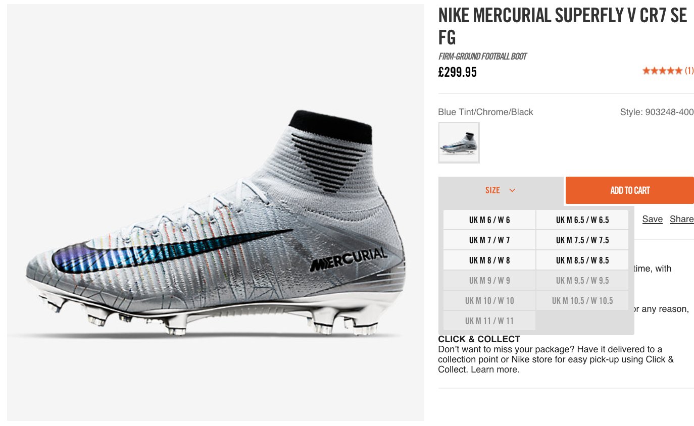 nike mercurial canada