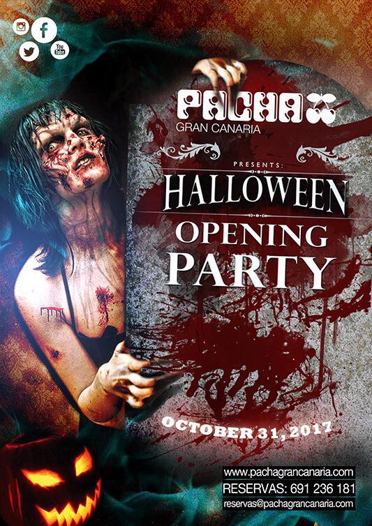 PachaGC's tweet photo. Llega la noche mas terrorífica del año. ¿Estas preparado? #halloween2017 #pachagc #pachagrancanaria https://t.co/CDsKPC38fa