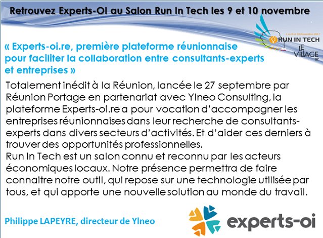 RUNINTECH's tweet photo. J-16 !
C'est avec plaisir que nous accueillons @experts_oi lors du Salon Run in Tech ☺️
N'hésitez plus : https://t.co/FwhIxyGOu9 https://t.co/xKLh42KRa4