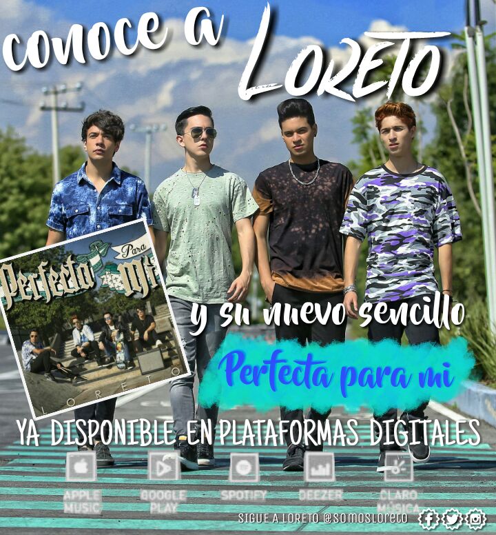MinSugabts9313's tweet photo. Sin duda una banda con muchisimo talento...☆☆ @SomosLoreto  te impactara al escuhar su nuevo sencillo #PerfectaParaMi  :) ♡♡♡ https://t.co/WImQR5Bmxx