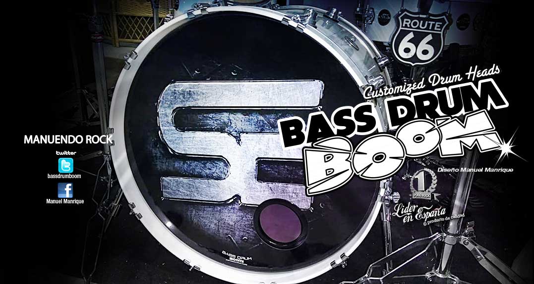 BassDrumBoom's tweet photo. Mannuendo Rock · @MannuendoRock @Sureste_Rock · Customized Drum Head · https://t.co/un67AOzK9P