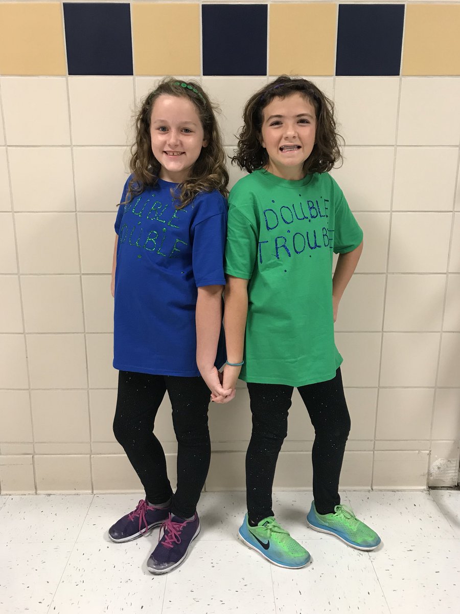 MelisCarmichael's tweet photo. Double Trouble-Twin Day for Red Ribbon Week! @MissMayVernon @RoyseCityISD @4thgradeMMV @ShannonHayesMMV #RCISDJOY #ChooseJoy #FabulousAbbi https://t.co/upctzN9TAi