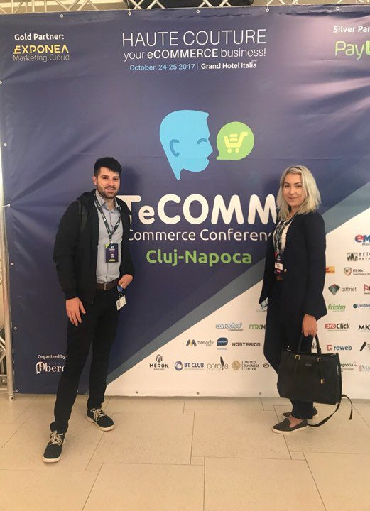 ImprezzioGlobal's tweet photo. Hello from @TeCommRo 😀 We're here for Ovidiu Joita's presentation about how to do #SEO in 2017 #TeCOMM #onlinemarketing https://t.co/Wa888DhEef