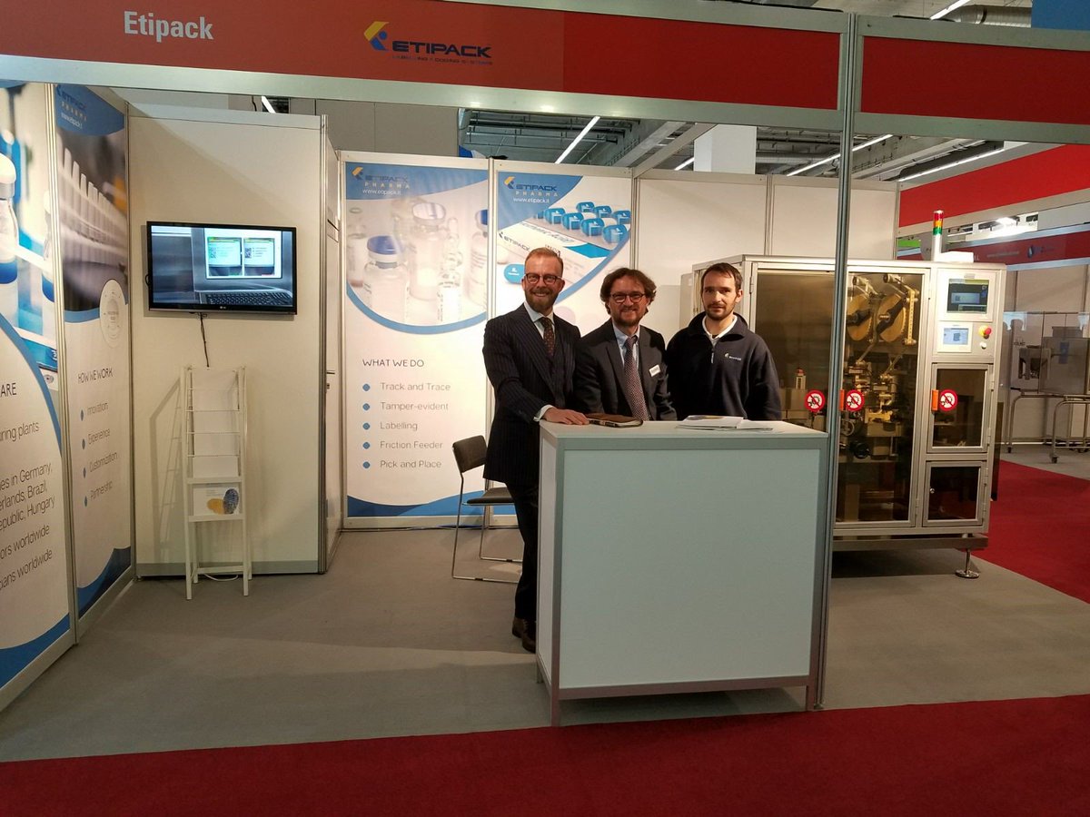 SystechOne's tweet photo. Nice stand #Etipack at 40F67 Great seeing another one of our partners @CPhIWW ! #CPhI2017 https://t.co/sgR0ShYMad