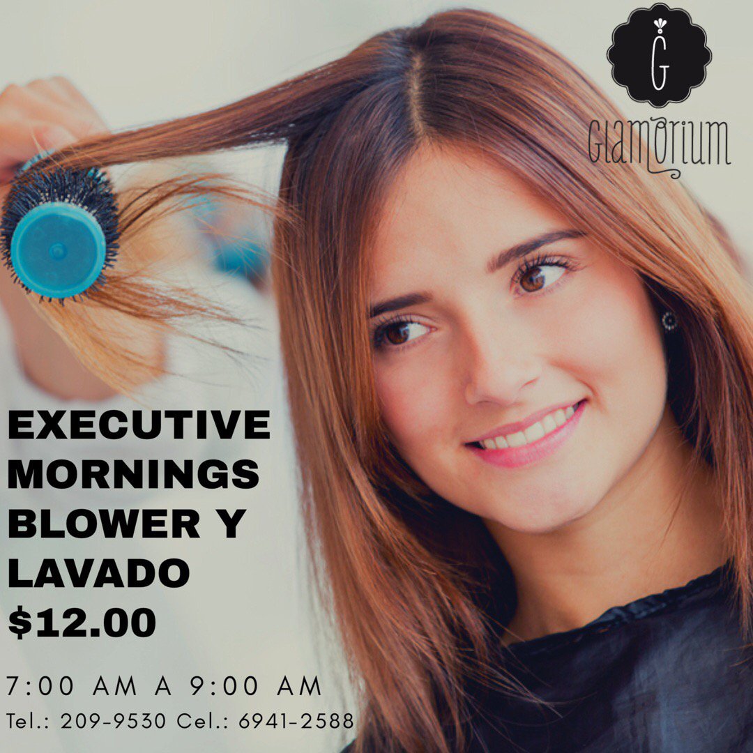 Ven a nuestras Executive Mornings, Blower y lavado en 12.00. Citas al 209-9530