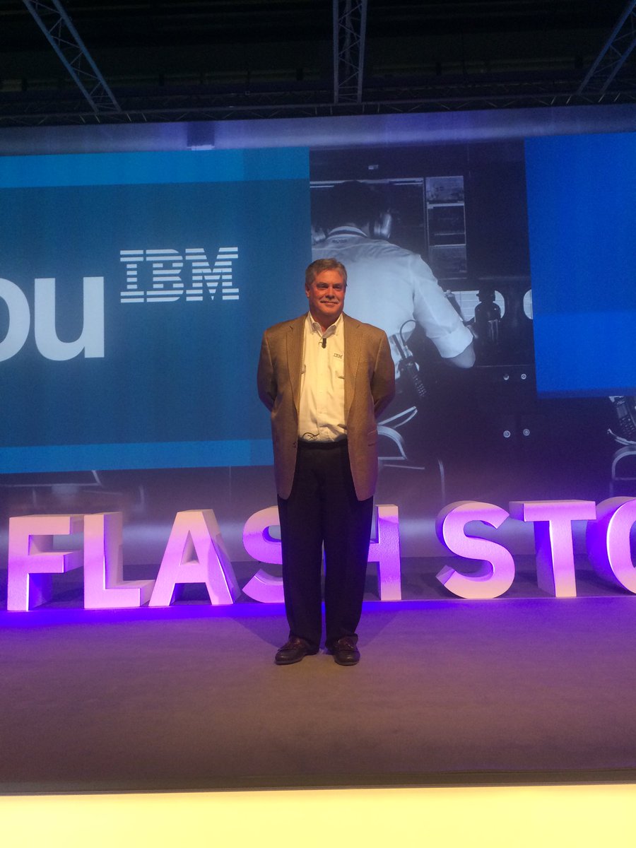 brasibm's tweet photo. Mr. Eric Herzog getting ready for the Flash announcememt #AllFlash #ibmstorage https://t.co/62UHRh8ybQ