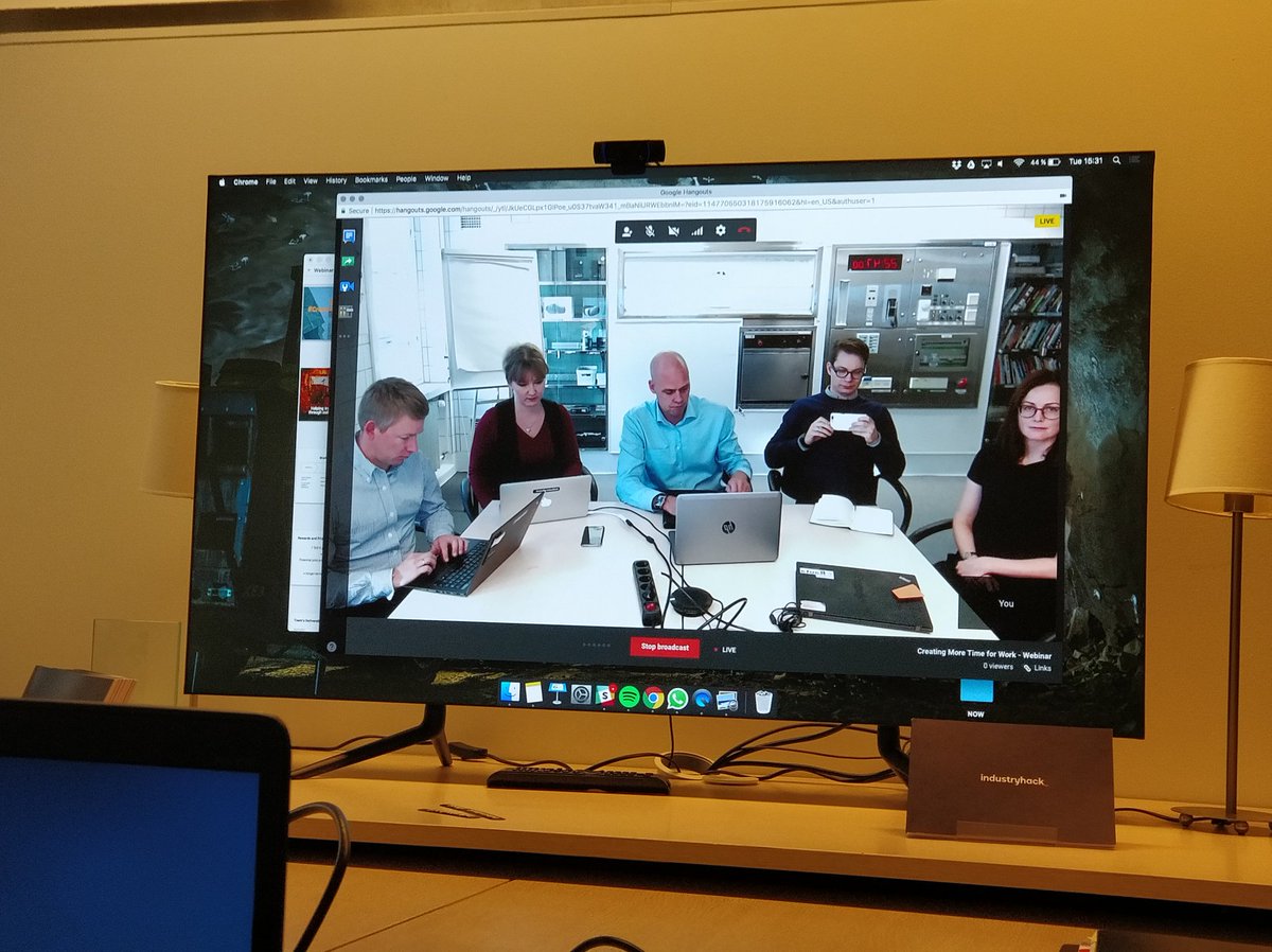 jussipekka's tweet photo. Ready for Kesko/Onninen Industryhack webinar #industryhack #creatingmoretimeforwork #kesko #onninen https://t.co/Z6iwUOD7KI